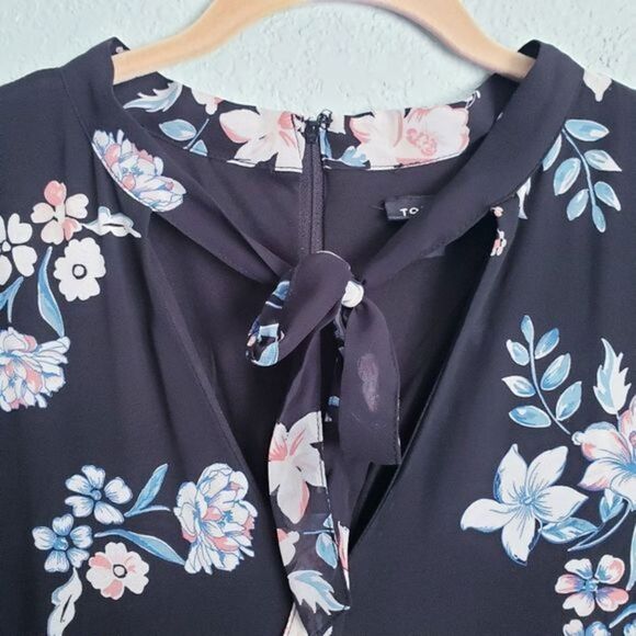 Torrid Black Floral Chiffron Skater Dress - Picture 4 of 7